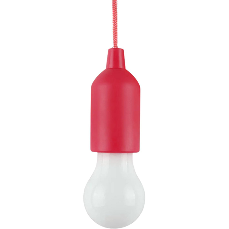 Ampoule LED à cordon de traction, à piles, Portable, suspendue, lanterne pour Camping, jardin, fête, urgence, maison: 2.5W
