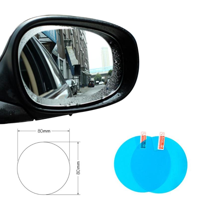 2 stk bil sidespejl vindue beskyttende film anti tåge membran anti-refleks vandtæt regntæt bil klistermærke auto bil tilbehør