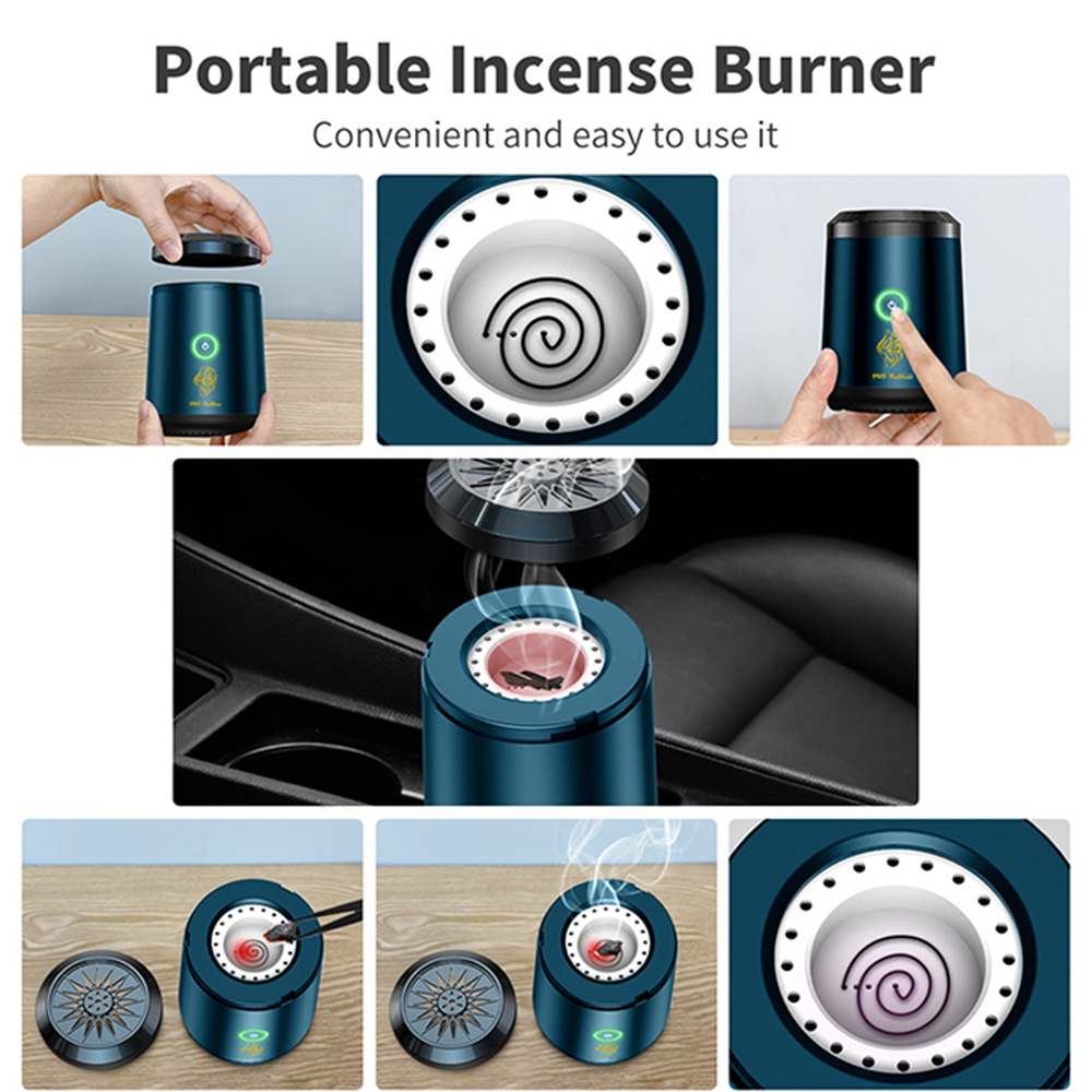 OUD Bakhoor brûleur d'encens électrique USB Bakhoor USB diffuseur d'arôme porte-encens Portable encensoir électronique musulman