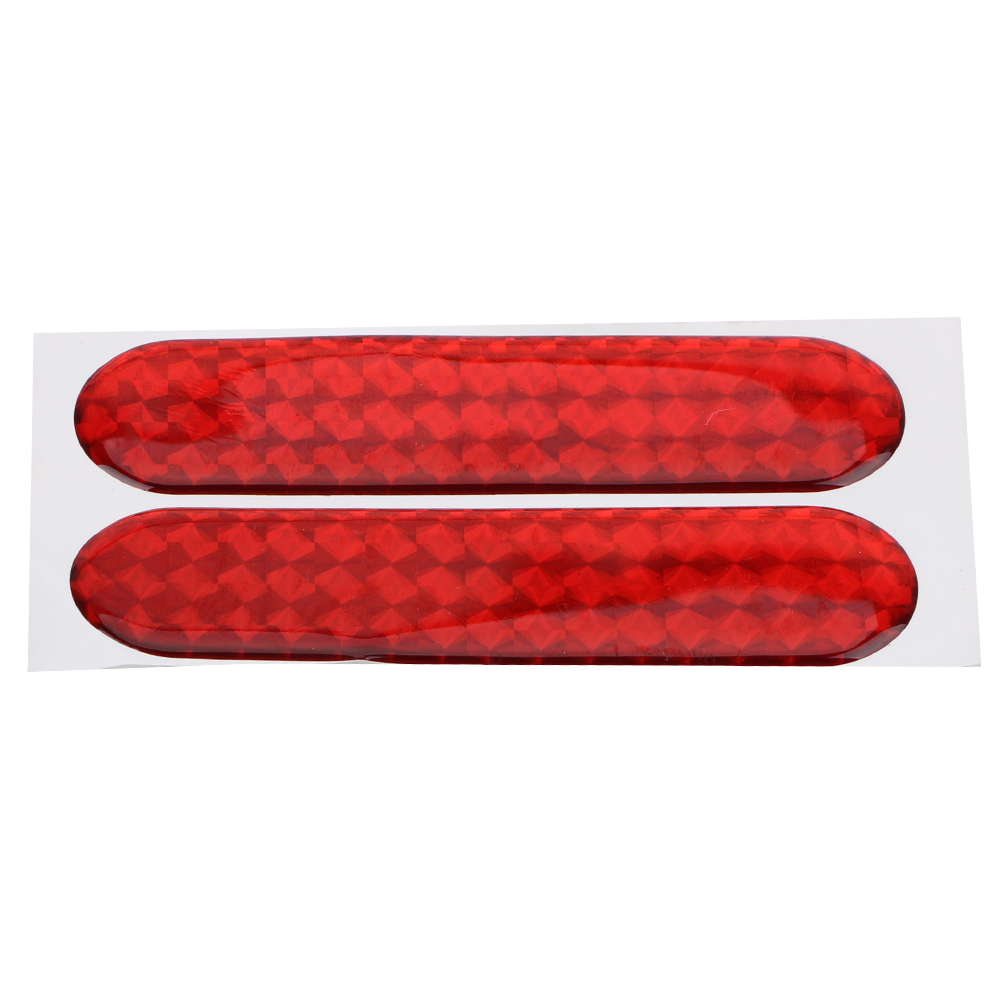 2 stuks autodeurstickers, waarschuwingstape, reflecterende stickers, reflecterende strip, auto-styling open bord, 4- kleurig veiligheidsmerk: Rood