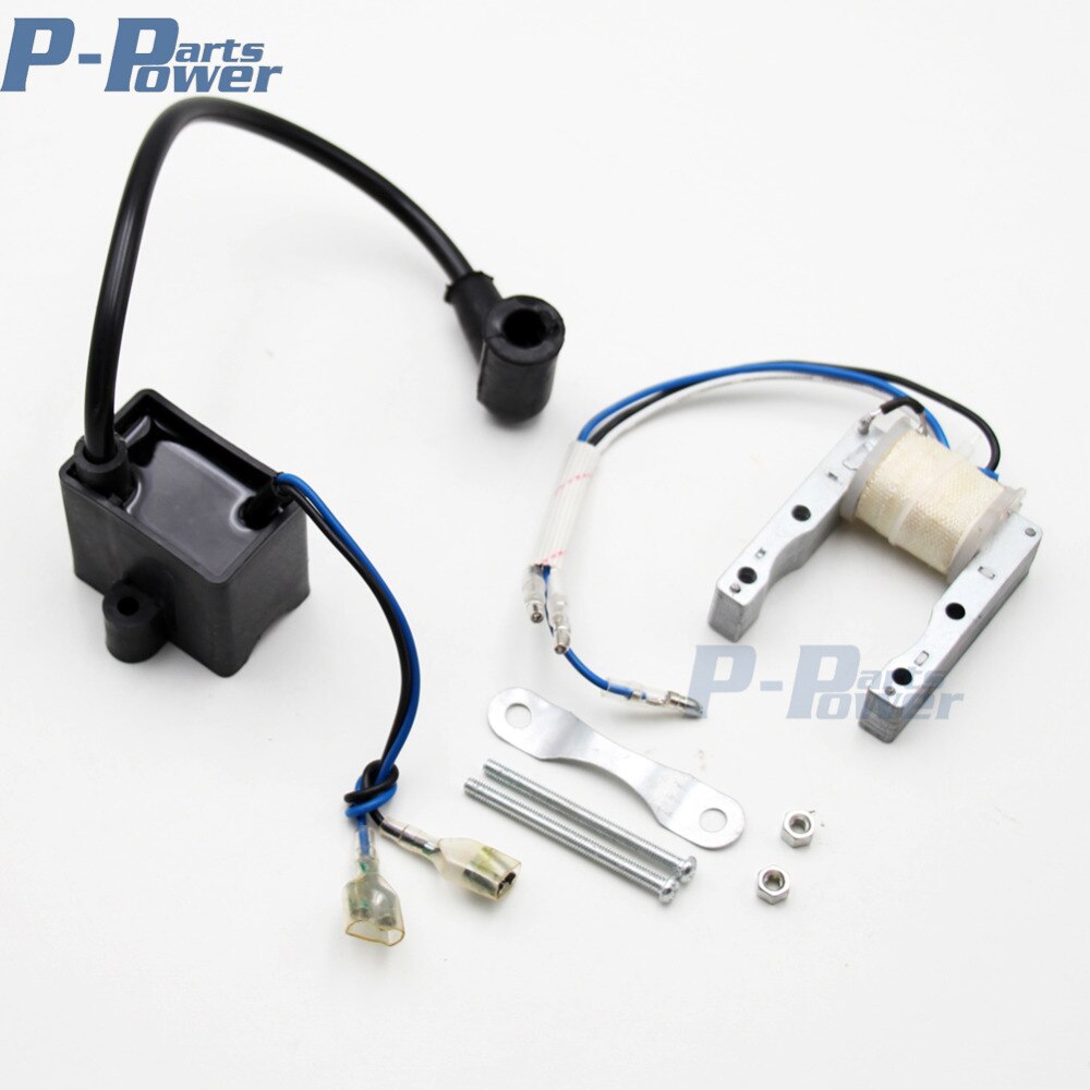 2 Stroke CDI Ignition Coil &amp; Magneto 49cc 50cc 60cc 66cc 80cc Engine Motorized Bicycle Push Bike