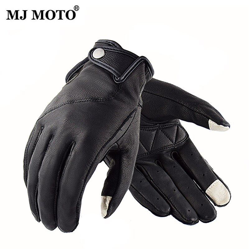 Gants de Moto en cuir Vintage pour hommes et femmes, gants pour Motocross, marron Knight, pour Motocross, été, M-XXL