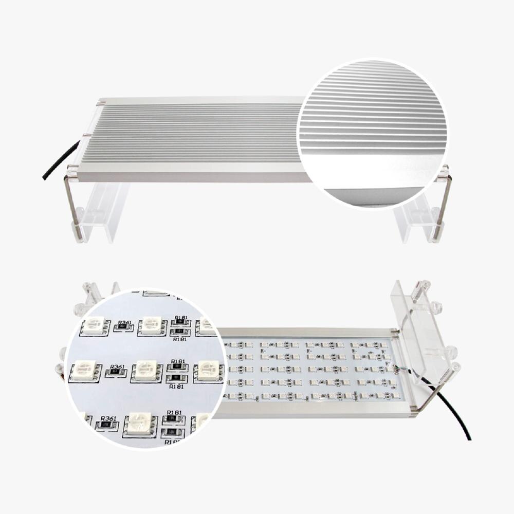 Planted Aquarium Light For Fish Tank 30-80CM Aquarim LED Lighting With Timer Function Lamp For Aquarium Plants Flowers Corals