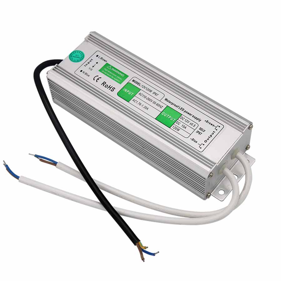 Vanntett  ip67 led strømforsyningsdriver ac  dc 12v/24v 10w 15w 20w 25w 30w 36w 45w 50w 60w 80w 100w 120w 150w for led-stripelys