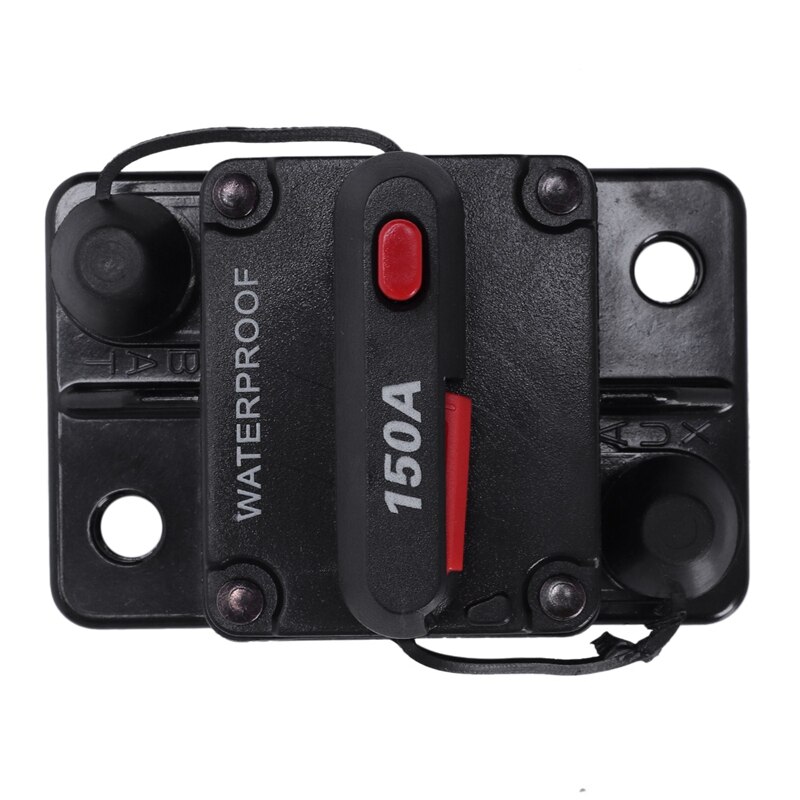 2x 12V/24V portafusibles para coche marino o 100A/150A interruptor de circuito de reinicio Manual