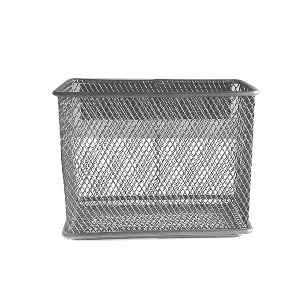 Metal Wire Mesh Magnetic Storage Basket Tray Desk Caddy Storage Organizer UD88: Silver M