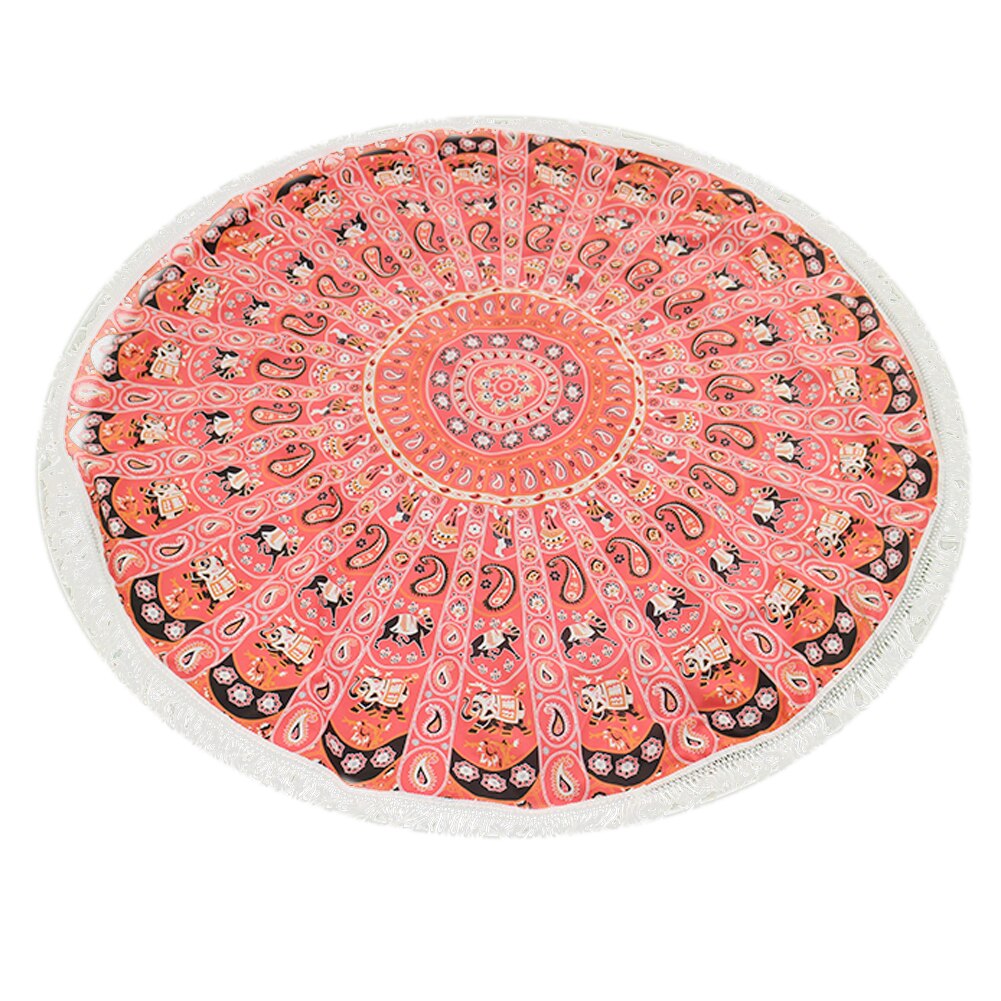 Badhanddoek Ronde Strand Kwastje Handdoeken Zomer Microfiber Bohemian Stijl Strand Serviette De Plage Toalla Playa Zwemmen Shawl Sjaal: C