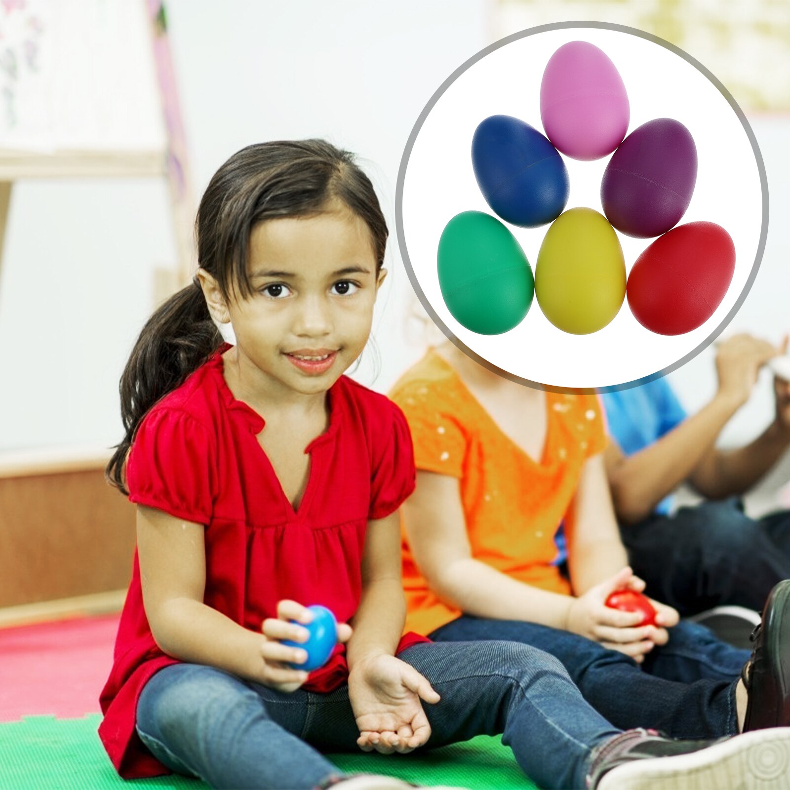 15Pcs Musical Zand Ei Percussie-instrument Speelgoed Voor Kinderen Muziekinstrument Percussie Baby (Willekeurige Kleur)