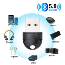 Bluetooth 5.0 Adapter Mini Usb Bluetooth Transmitter for Pc Computer Receptor Laptop Earphone Audio Printer Data Dongle Receiver