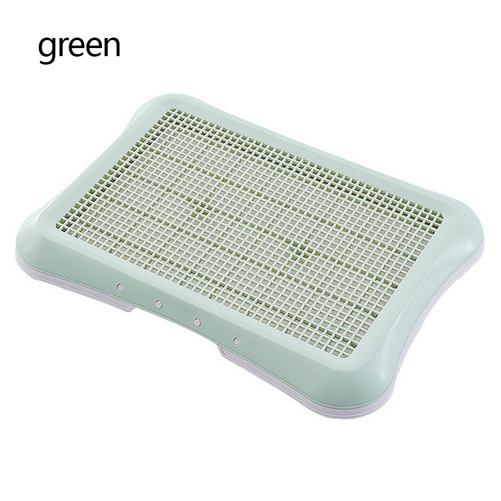 Draagbare Plastic Pet Hond Kat Wc Lade Huisdier Potje Urinoir Kom Pee Training Toilet Te Schoon Huisdier Product: green