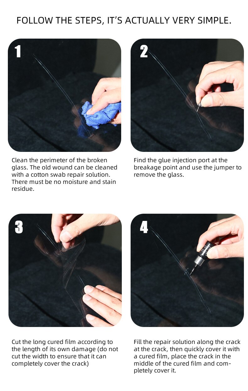 Windshield and Glass Repair Kit