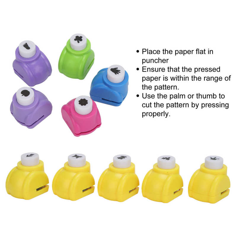 Hole Puncher Set Paper Puncher Hollow Interior for Work Daily Use