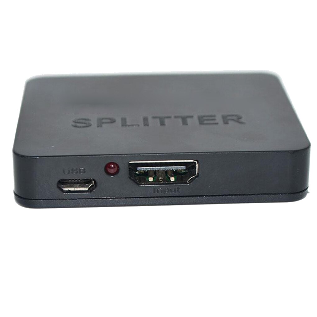 4K Splitter Full HD 1080p 4K Splitter 1 in 2 Out HD Amplifier Signal Distributor Divisor Switcher Amplifier Dual Display