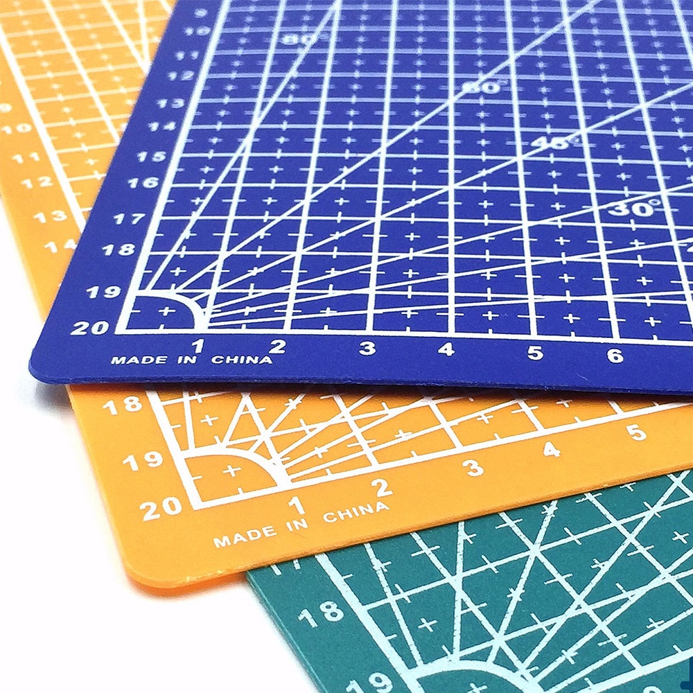 A4 A5 PVC Cutting Mat Board Engraving Hard Pad Durable Handwriting Plank Lightweight Cutting Mat Measuring Pad DIY Art Tool
