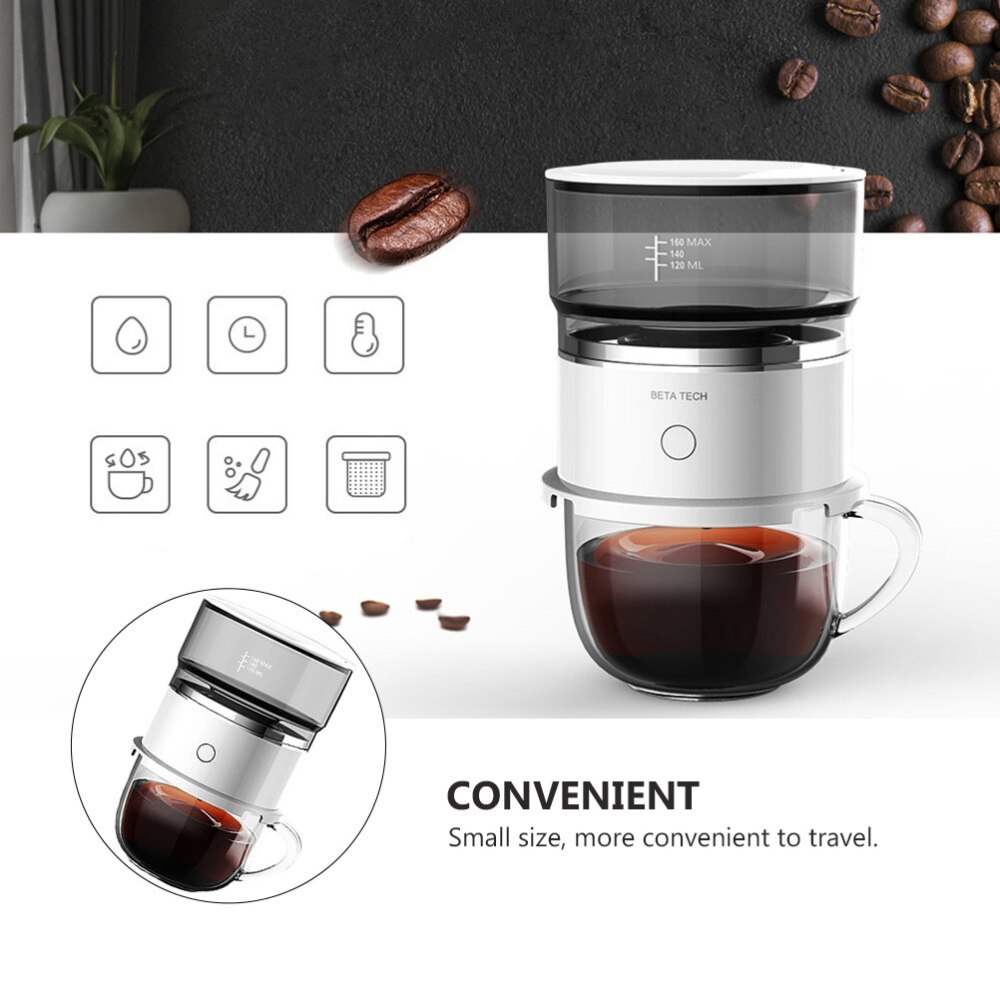 Portable Drip Coffee Pot Coffee Brewer Mini Drip Coffee Maker Coffee ...