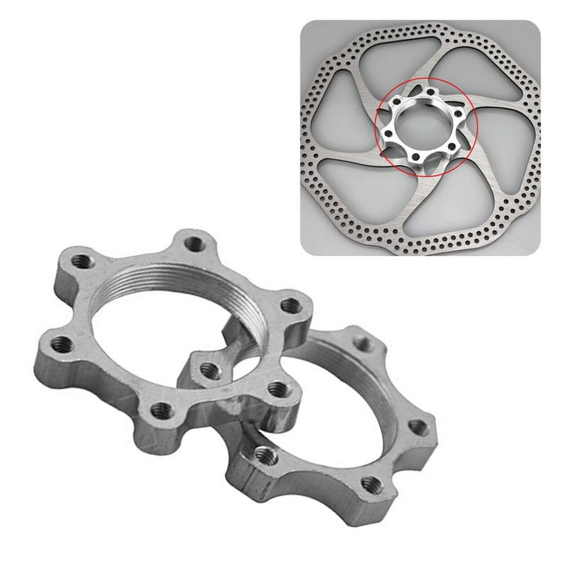 44mm/48mm vélo roue libre moyeu fileté disque frein à disque Rotor 6 boulon bride adaptateur plaquettes de frein accesorios