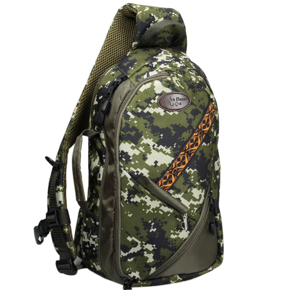 ANGLER DREAM Camo Fishing Sling Pack Adjustable Si... – Vicedeal