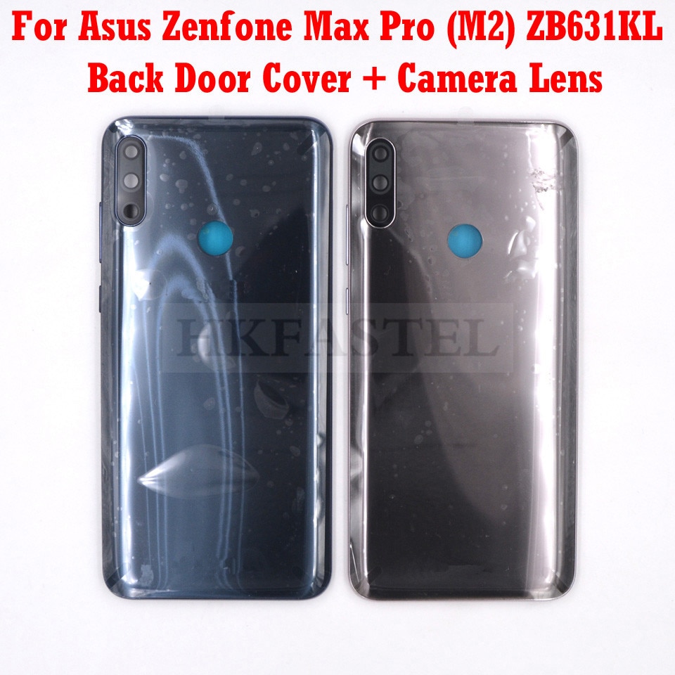 Novo original zb631kl habitação para asus zenfone max pro (m2) zb631kl voltar bateria porta capa sim cartão sd bandeja botão de volume de energia