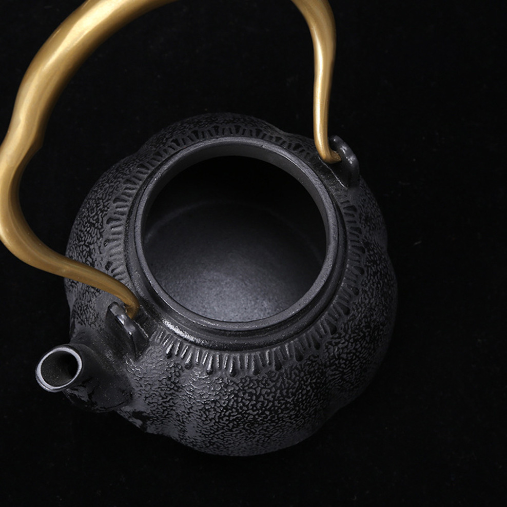 Japanse Stijl Retro Gietijzeren Pot Grote Capaciteit Huishoudelijke Kokend Water Theepot Handgemaakte Oude Ijzeren Ketel Gezonde Kokend Ketel