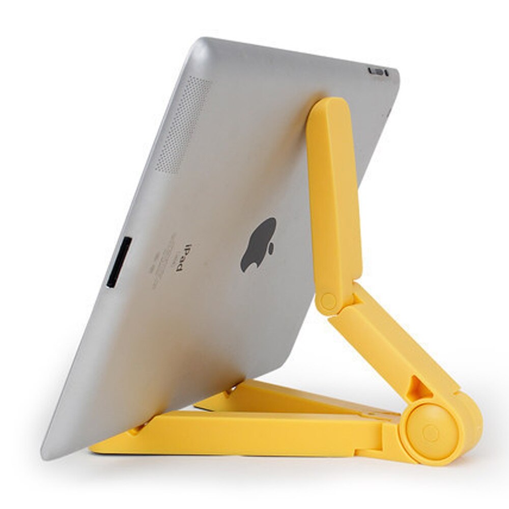 Supporto da scrivania portatile universale con supporto per Tablet supporto da scrivania regolabile per iPad air Xiaomi Samsung supporto flessibile pieghevole per telefono cellulare: YELLOW