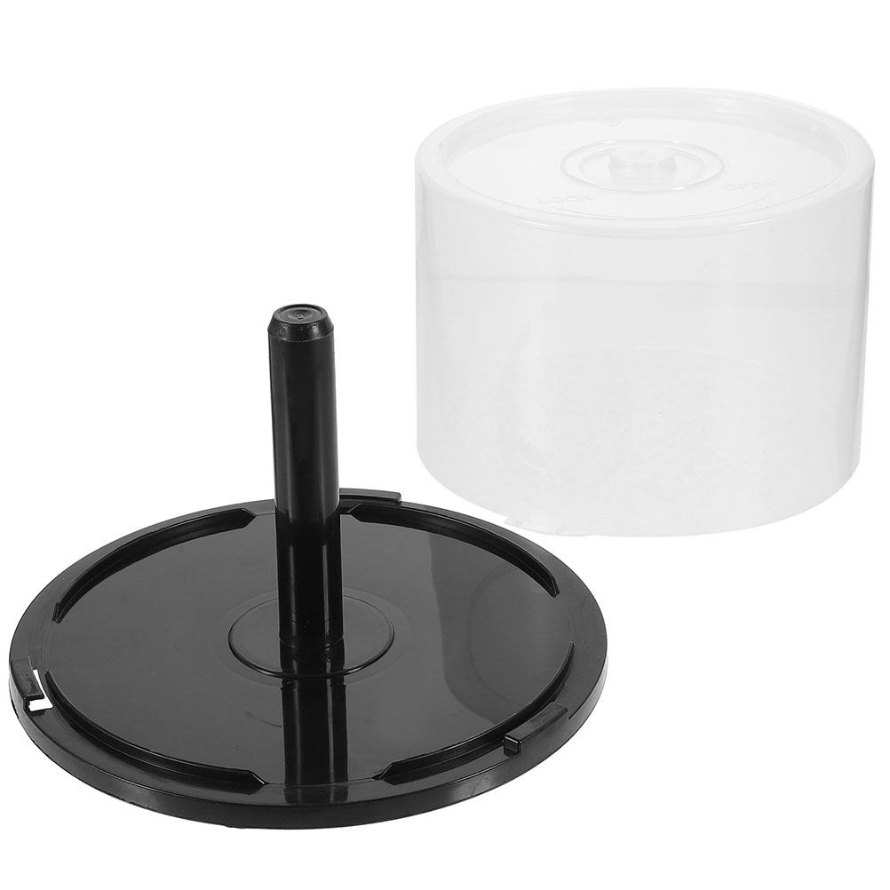 Cubo de almacenamiento de Cds, soporte de exhibición de almacenamiento de discos de plástico, soporte de almacenamiento de discos compacto, caja de almacenamiento de cd, unidades de almacenamiento de cd