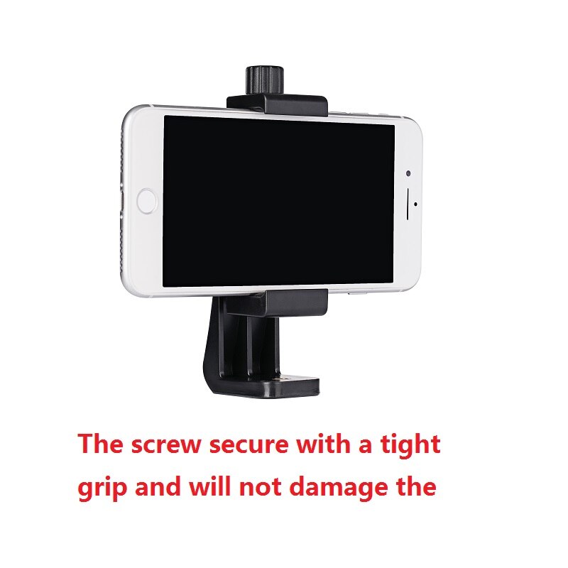 MEUYAG Universal Smartphone Tripod Mount Adapter Phone Clipper 360 Rotation Holder with 1/4 Nut Screw Hole For iPhone Android