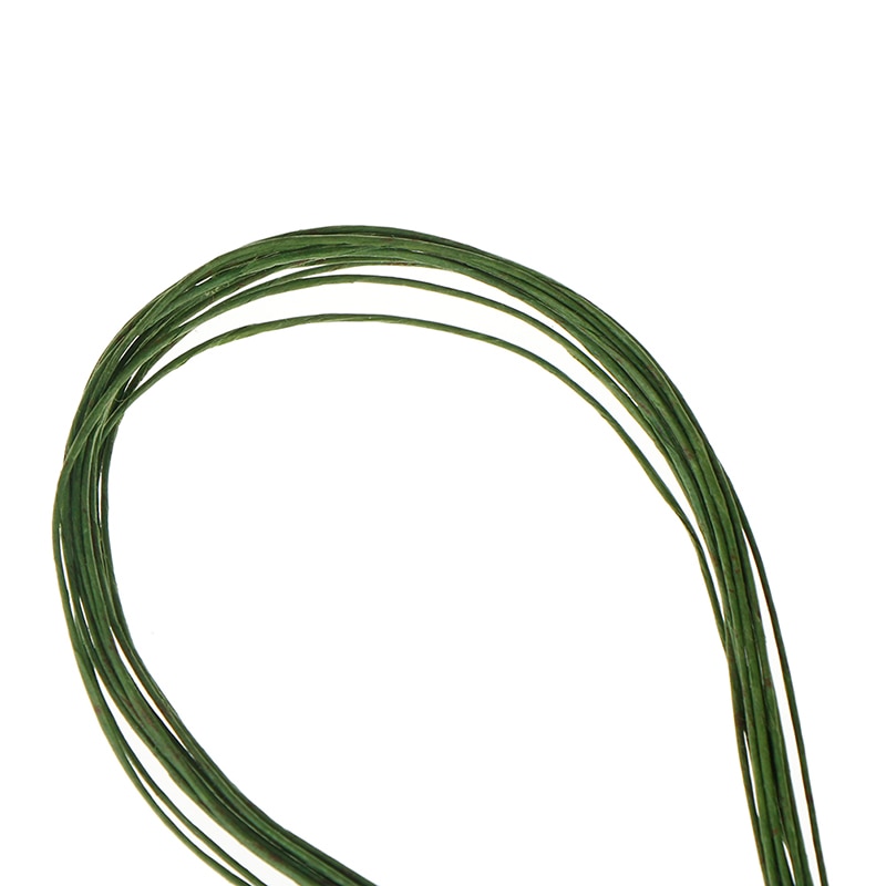 Tiges de fleuriste en plastique et fil de fer vert, 60cm, 12 pièces/lot, fil Floral, décor artisanal pour Bouquet de mariage et de mariée