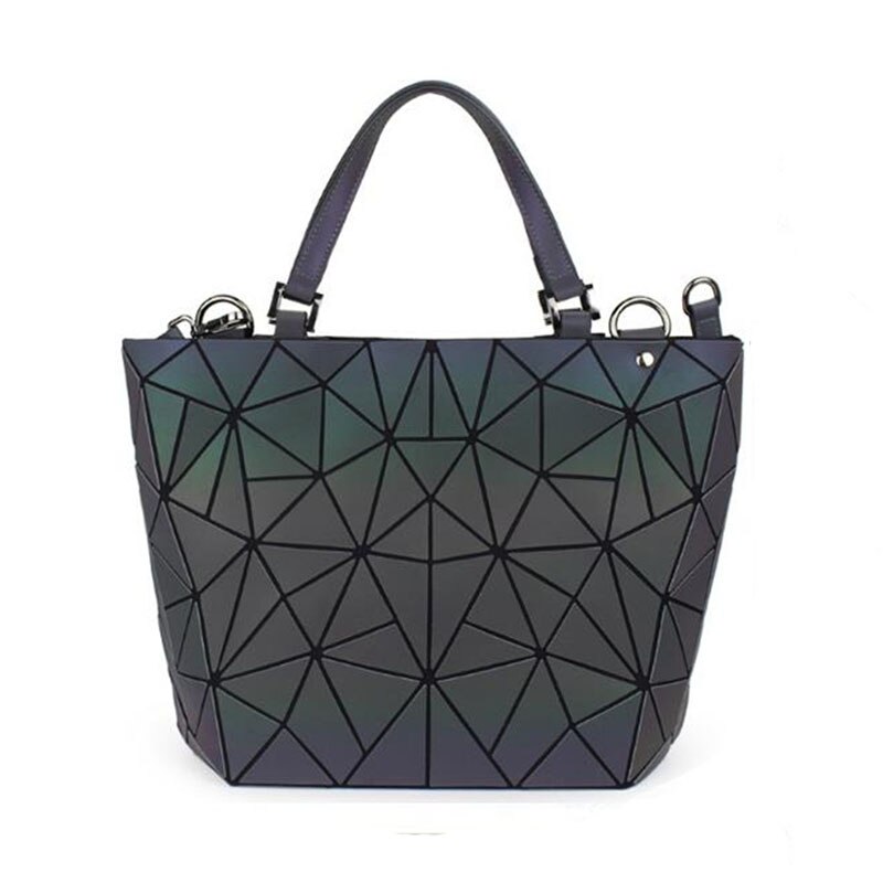 Sacs à Main de luxe lumineux femmes sacs concepteur dames Sac à Main sacs à Main pliants déformation fourre-tout Sac un Sac à bandoulière à Main: Luminous triangle / 30cmX13cmX26cm