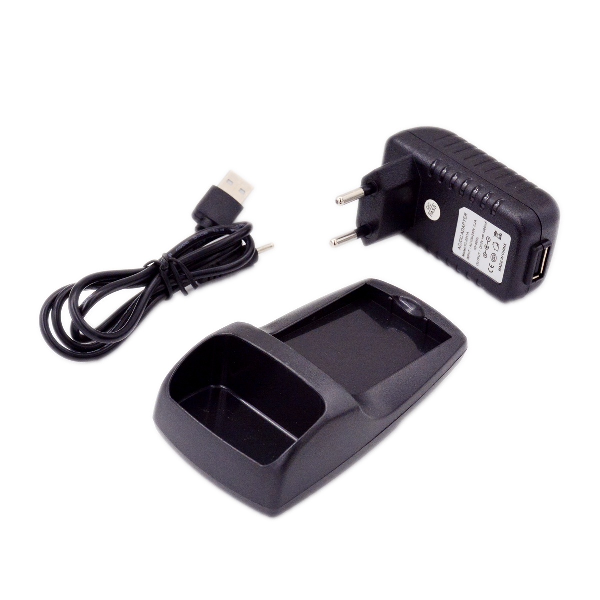 BAOFENG UV3R Desktop Charger Base AC Plug Adapter DC To USB Cable for UV-3R HAM Radio Power Supply Tray Accessory Replacement