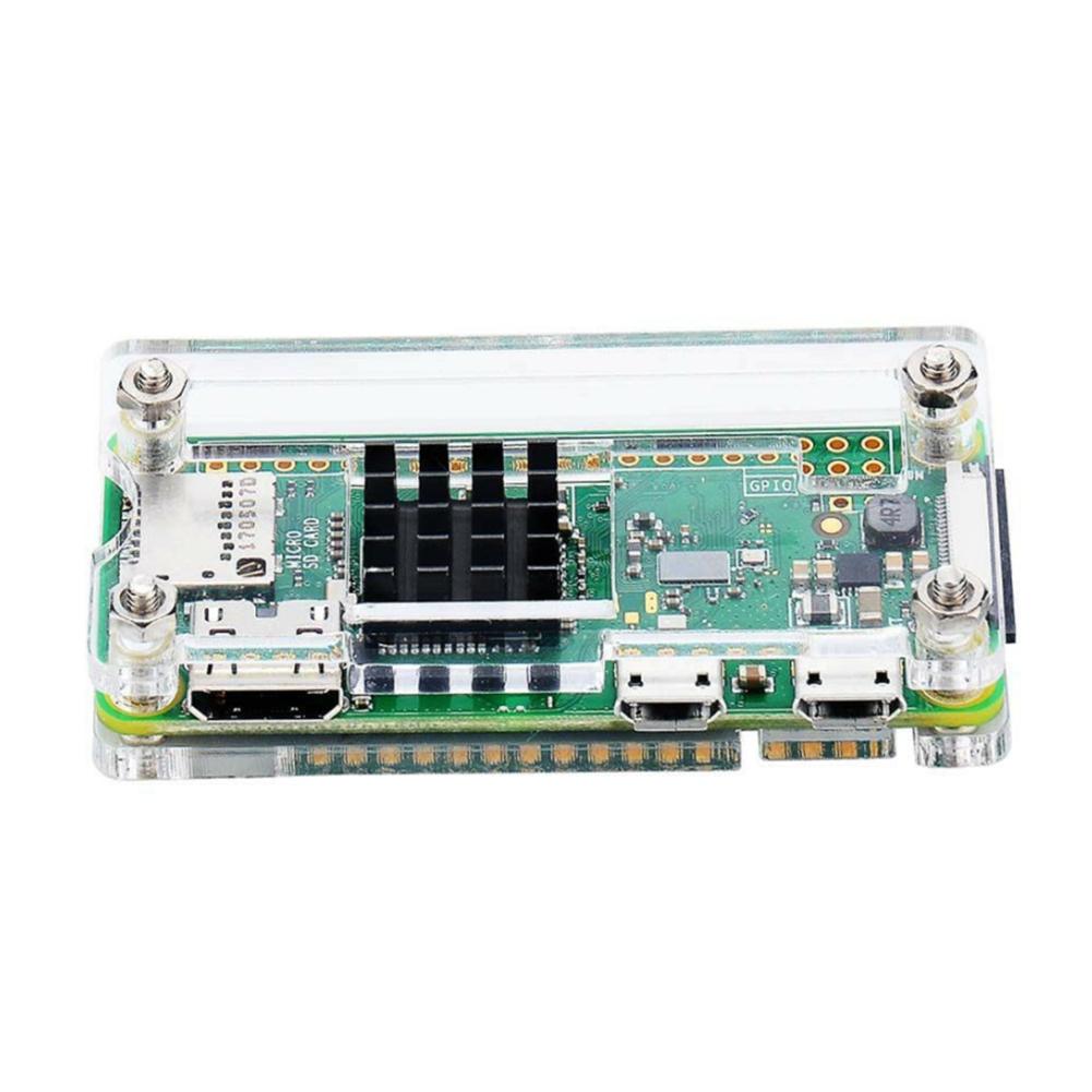 Per Raspberry Pi ZERO Trasparente Kit Custodia Protettiva Con Dissipatore di Calore Cacciavite Spilli