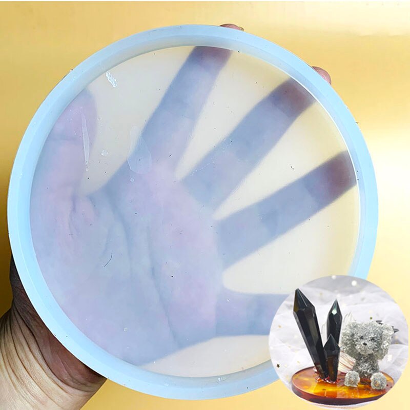 Gran corazón de la nube del Pentágono de silicona molde resina epoxi para DIY hecho a mano propia Mesa Montaña Rusa líquido Artst moldes de silicona y epoxi resina