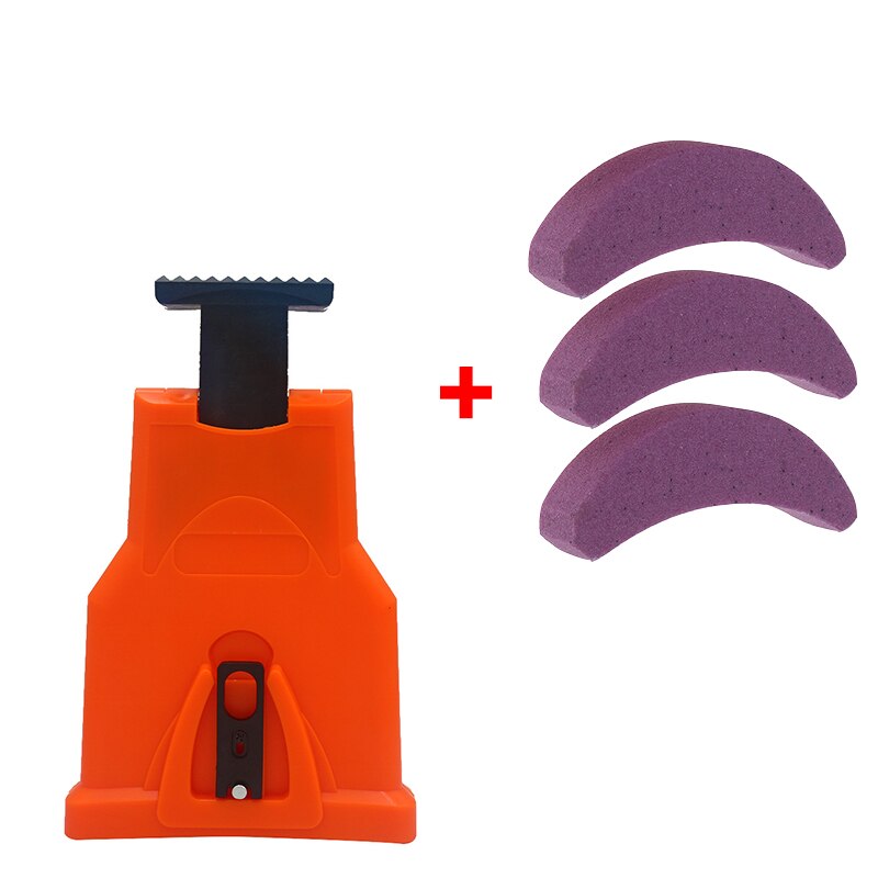 Afilador de dientes de motosierra de precisión para carpintería, afilador de dientes, barra de sierra de cadena, herramientas de motosierra de molienda rápida: Orang1 with 3