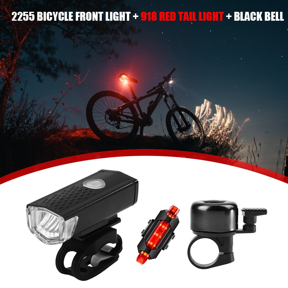 MTB Bright Taillight Bike USB Rechargeable LED Saddle Light Bicycle Cycling Front Rear Tail Seat Lamp Night Safety Warning