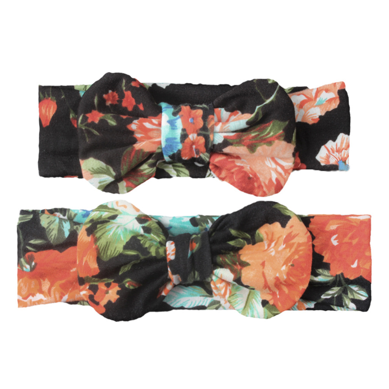 Balleenshiny 2 Stuks Moeder En Kind Hoofdband Sets Gedrukt Luipaard Print Geknoopt Hoofdband Polyester Katoen Zachte Haaraccessoires: T15