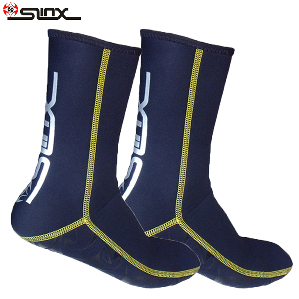 Slinx dykstrumpor 3mm nylon snorkel halkfria simfötter strumpor badstrumpa vinter varm pool män kvinna vuxna märke 1 par