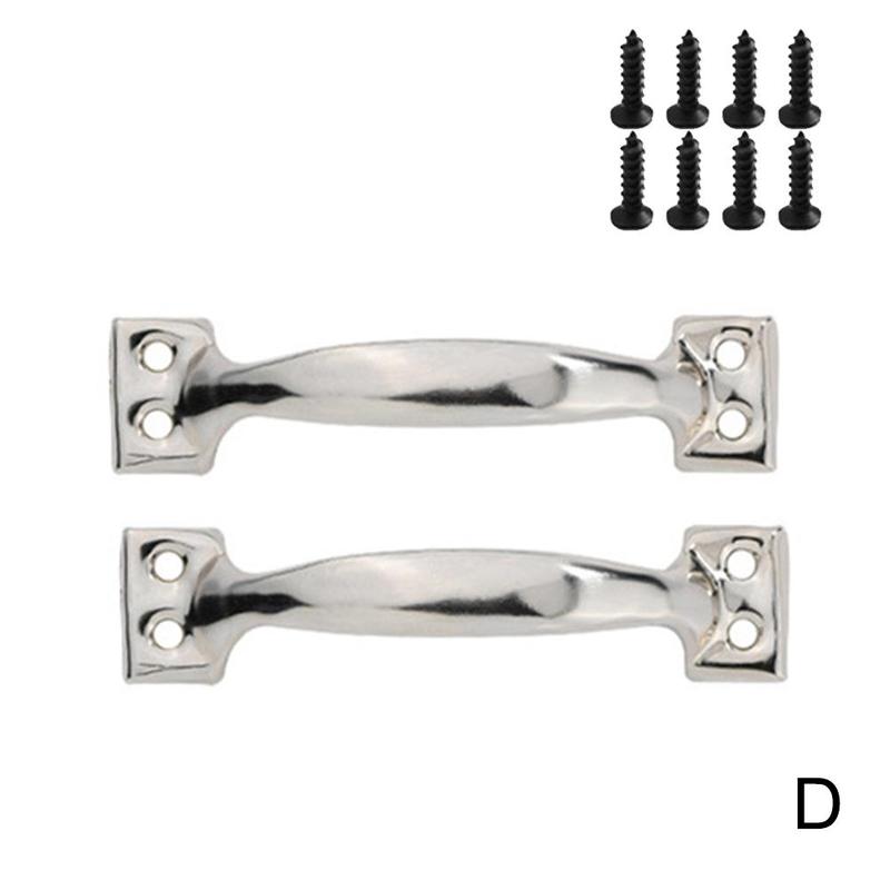 2pcs Hardware Pull Garage Gate Door Handle Black Cast Iron Furniture Hardware Home Shed Garage For Sliding Barn Door Pull: D