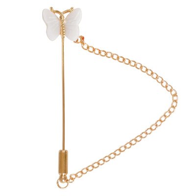 Huanzhi Vintage Elegante Jas Accessoires Metalen Shell Bloemen Dier Tulp Vlinder Broche Voor Vrouwen Partij Sieraden: Q
