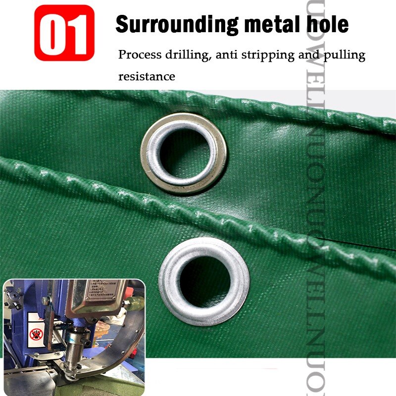 500GSM Dark Green PVC Coated Banner Tarpaulin Outdoor Cargo pile Rainproof Cloth 0.5mm Thicken Animal breeding shed Tarp Cover