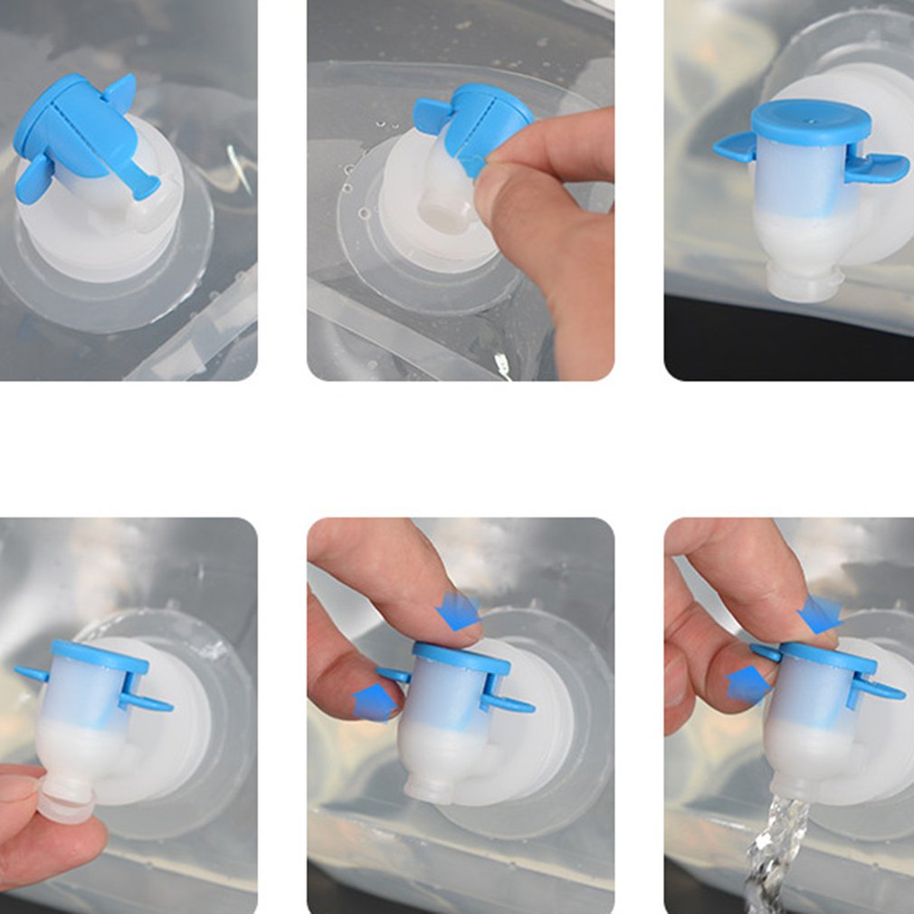 Borsa per acqua pieghevole portatile da esterno borsa da campeggio per auto borsa per acqua borsa per acqua pieghevole di emergenza borsa per acqua da trekking