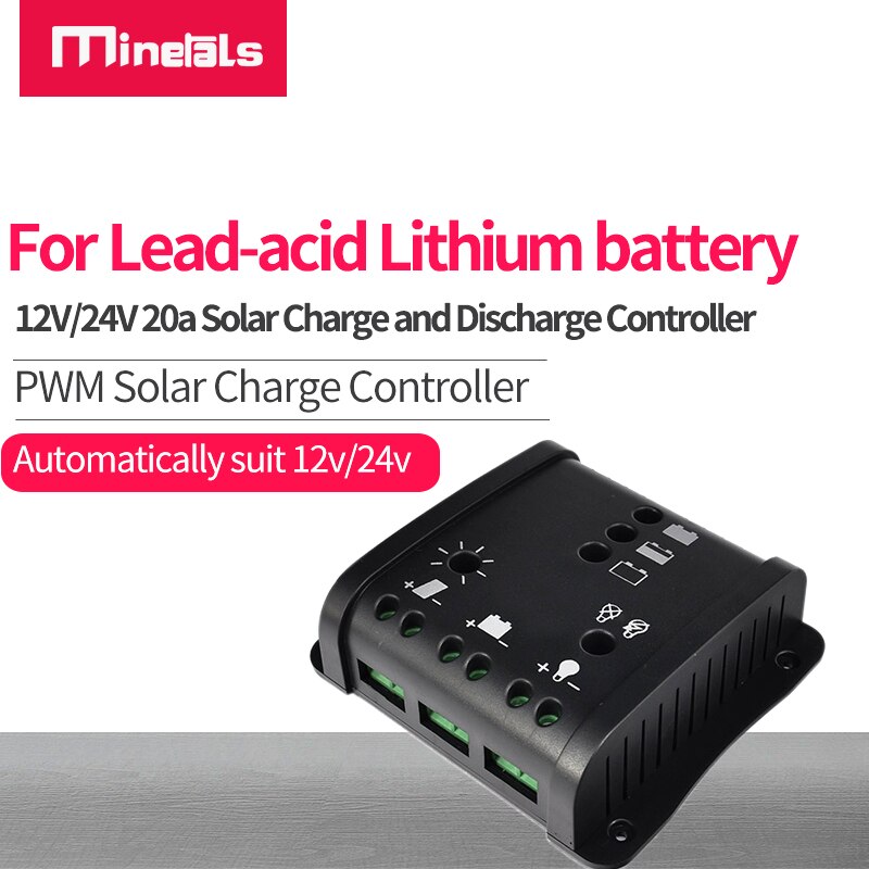 12V/24V 20A Solar Charge Controller With Battery indication PWM Solar Controllers