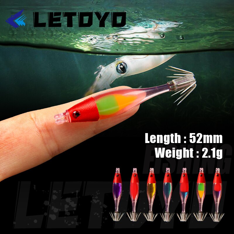 Pero 52mm 2.1g mini kalmari uistin jigi merikalastukseen mustekala seepia kalmari keinosyötti puu katkarapu viehe jigging viehe jigit