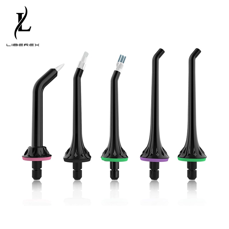 Liberex 5 teile/satz Wasser Flosser Ersatz Jet Düsen Zahn Munddusche Tipps Standard Parodontalen Zahn Plakette Kieferorthopädische