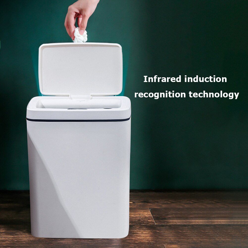 Smart Sensor Garbage Bin Kitchen Bathroom Toilet Trash Can Automatic Induction Dustbin USB Charging Rubbish Waste Basket Storage