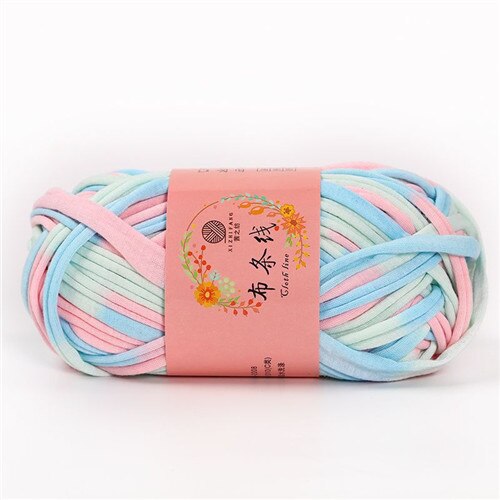 Hilo grueso de algodón suave para ganchillo, hilo grueso para tejer a mano, bolsa, cesta, alfombra, manta, 100G por bola: 21