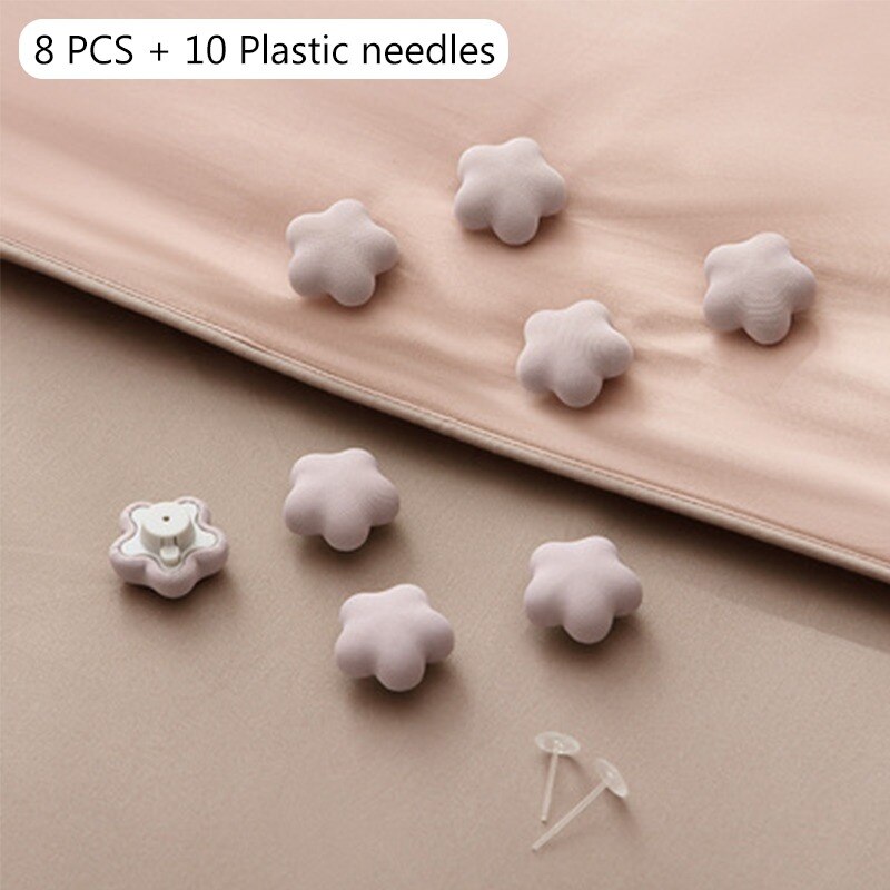 4/8 Stuks Panda Quilt Stand Antislip Nordic Clips Voor Laken Deken Clip Wasknijpers Covers sluiting Clip Houder: 8PCS  Set B