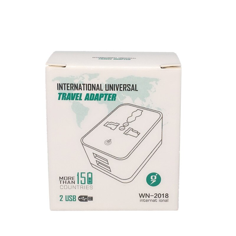 2 usb-opladning universal rejseadapter international world travel ac power converter stik adapter stik eu dk us