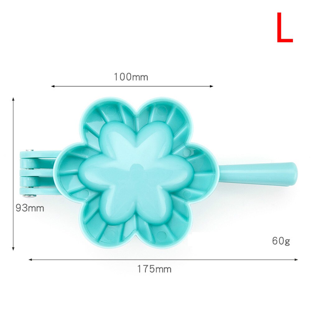 1PC S/M/L 3 Model Keuken Knoedel Mallen Plastic Deeg Druk Dumpling Pie Ravioli Mould Koken gebak Jiaozi Maker Chinese Voedsel: Flower L