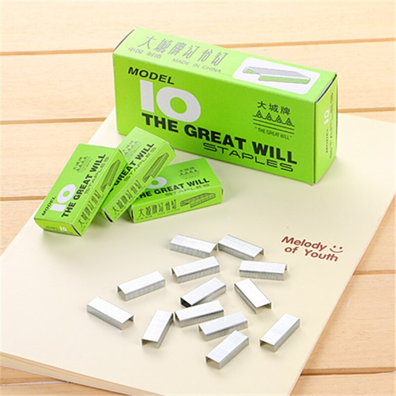 1000pcs/box Staples For Stapler Practical School Office Standard Metal Staples Binding Supplies