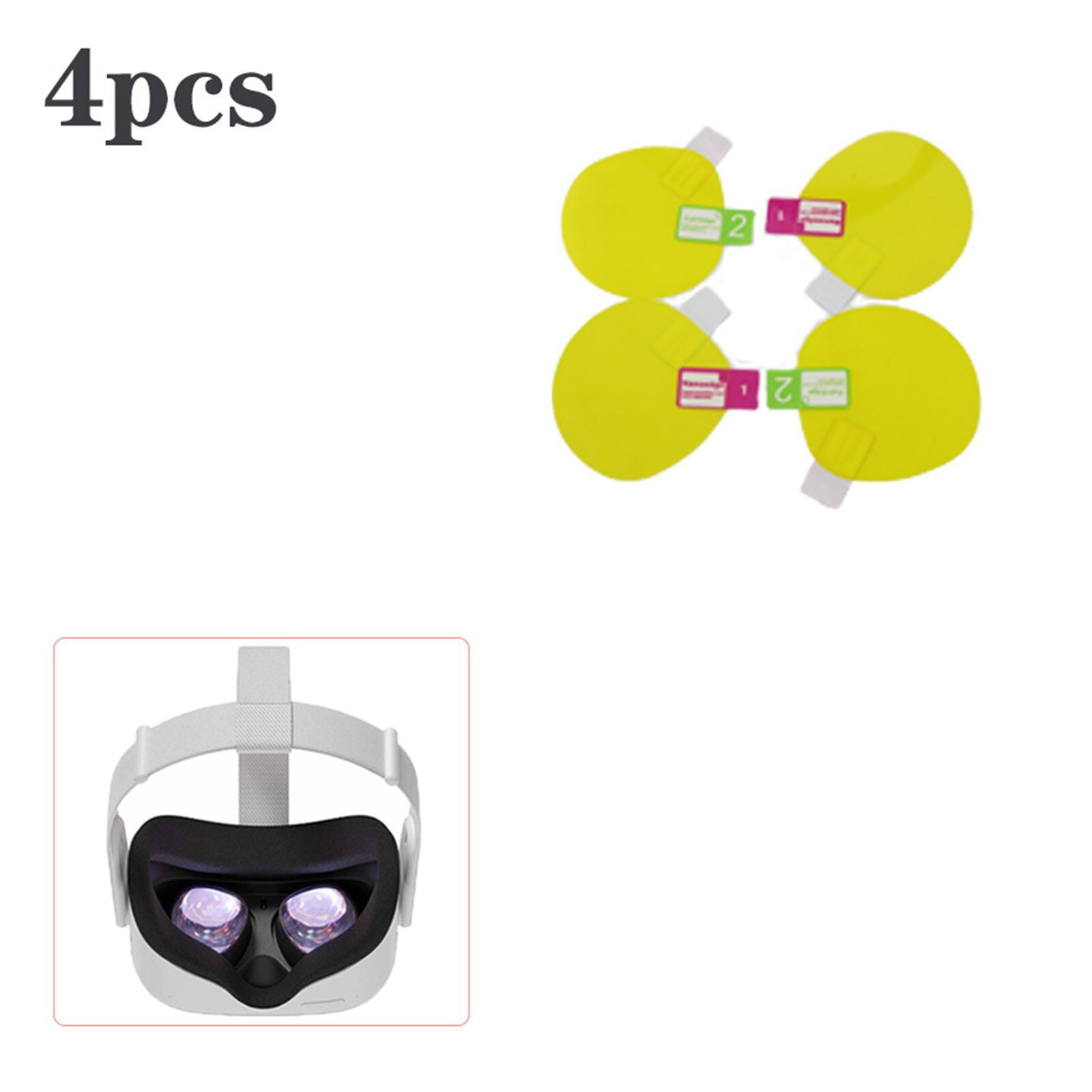 4 stücke TPU Objektiv Schutz Für Oculus Suche 2 hoch-Definition Staub-nachweisen Schützende HD Klar Film Für oculus Suche 2 Tropfen