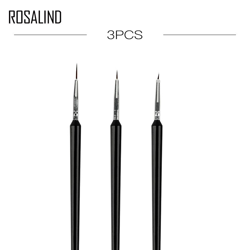 Rosalind neglebørste 20 stk/sæt neglebørster sæt prikker maling tegning neglekunst værktøj polish pensel pen negle manicure: N5056